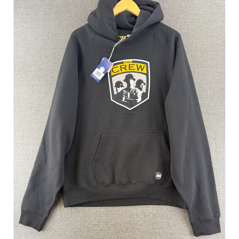Columbus Crew MLS Soccer Hoodie Black The Crew Shield Logo Mens Medium NWT